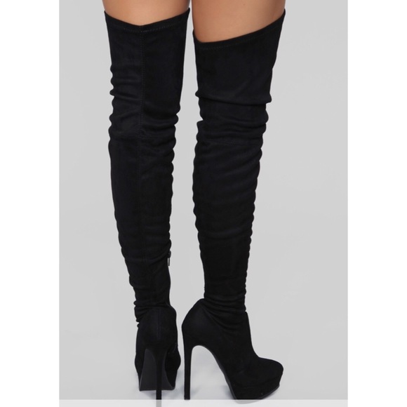 Fashion Nova Shoes - Fashion Nova Faux Suede Heeled Boot